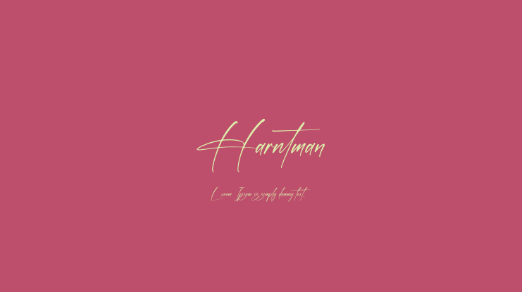 Harntman Font