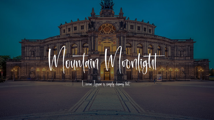Mountain Moonlight Font