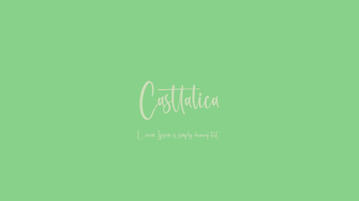 Casttalica Font