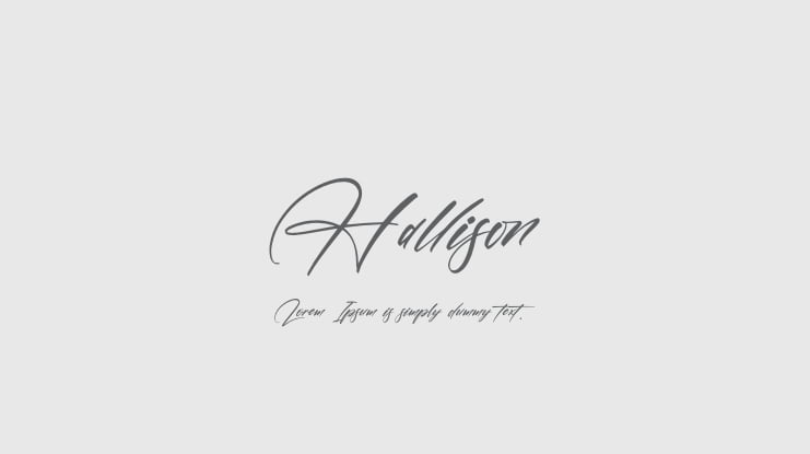 Hallison Font