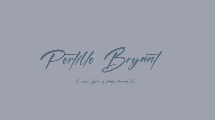 Portillo Bryant Font
