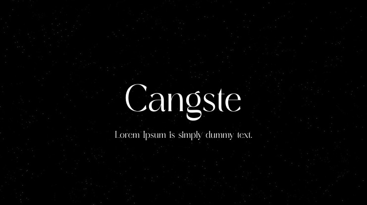 Cangste Font