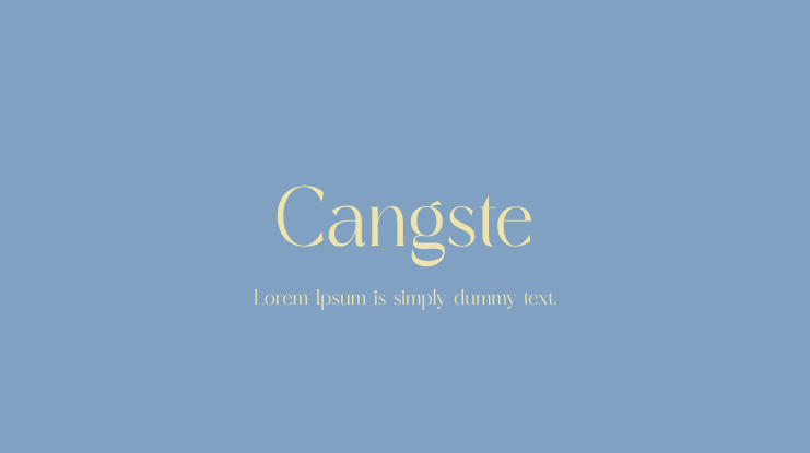 Cangste Font