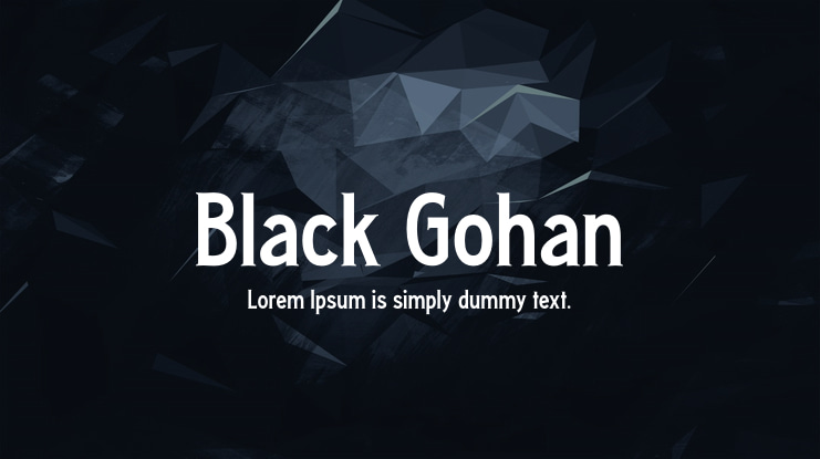 Black Gohan Font