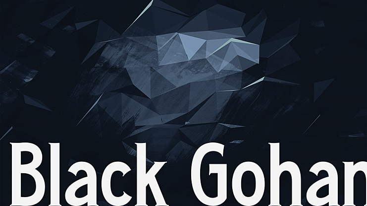 Black Gohan Font