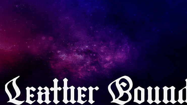 Leather Bound Font Family