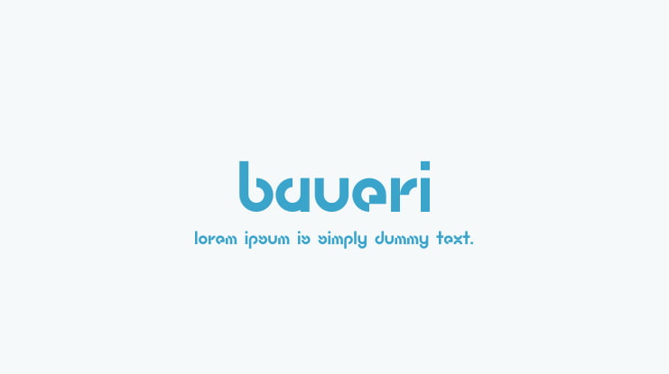 Baueri Font