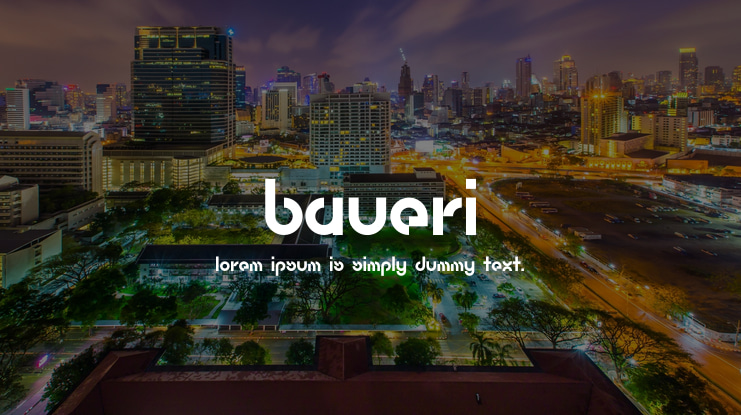 Baueri Font