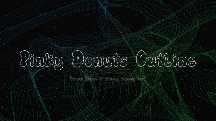 Pinky Donuts Outline Font Family