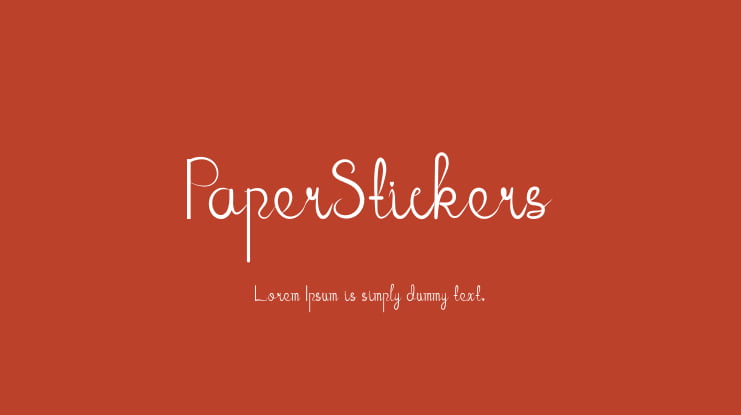 PaperStickers Font