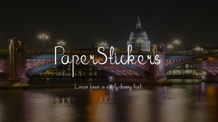PaperStickers Font