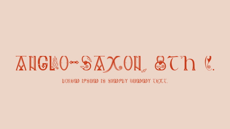 Anglo-Saxon, 8th c. Font