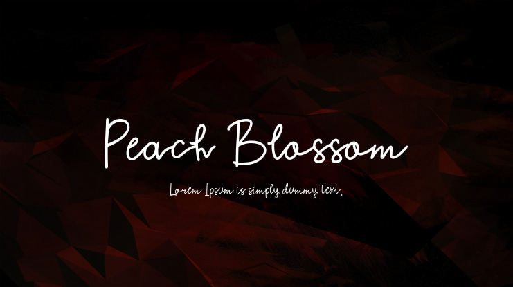 Peach Blossom Font Family