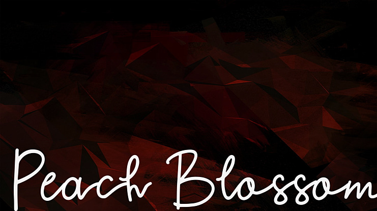 Peach Blossom Font Family