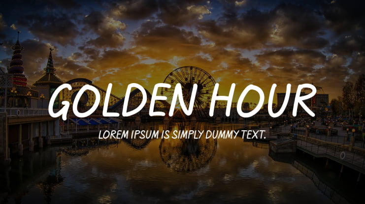 Golden Hour Font