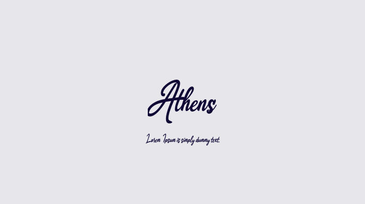 Athens Font