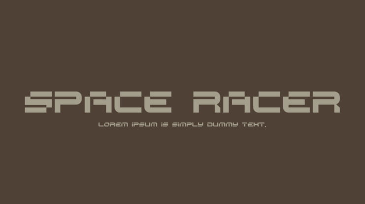 SPACE RACER Font