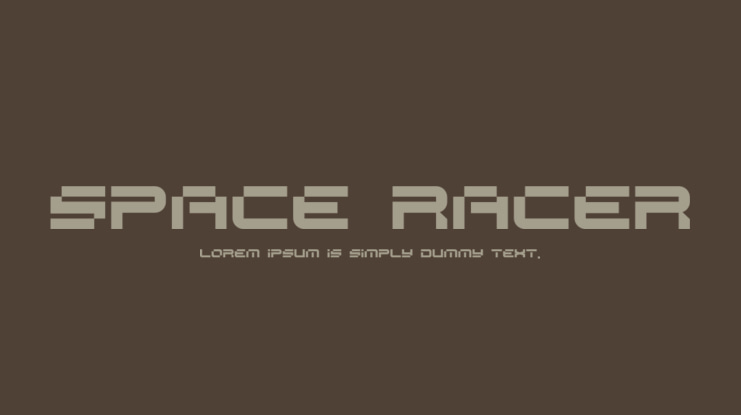 SPACE RACER Font