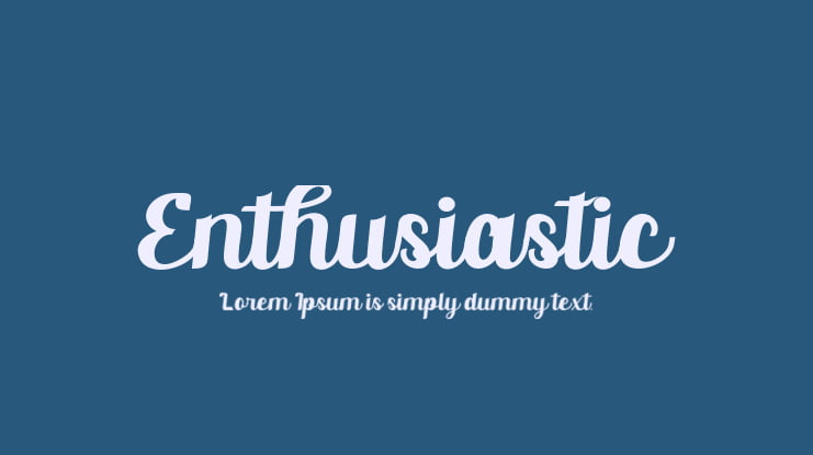 Enthusiastic Font