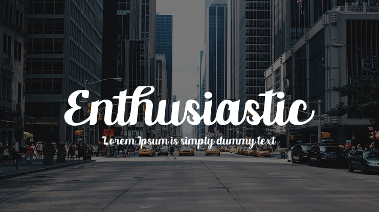 Enthusiastic Font