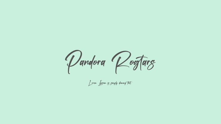Pandora Rogtars Font