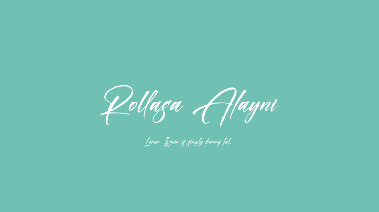 Rollasa Alayni Font