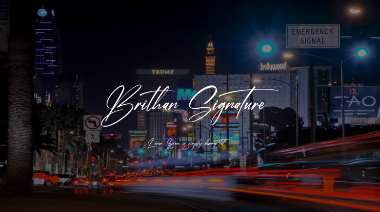 Brithan Signature Font