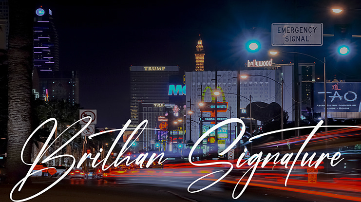 Brithan Signature Font