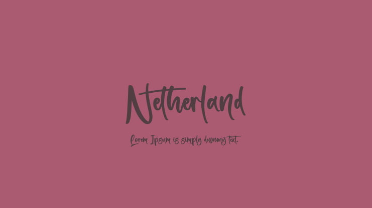 Netherland Font
