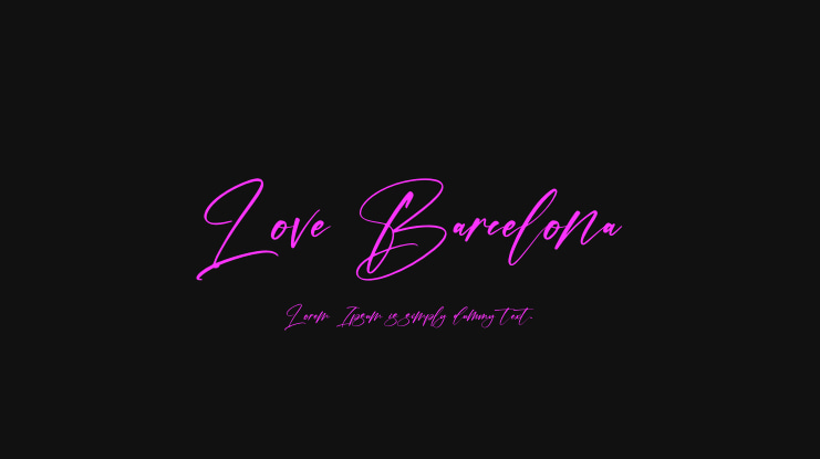 Love Barcelona Font