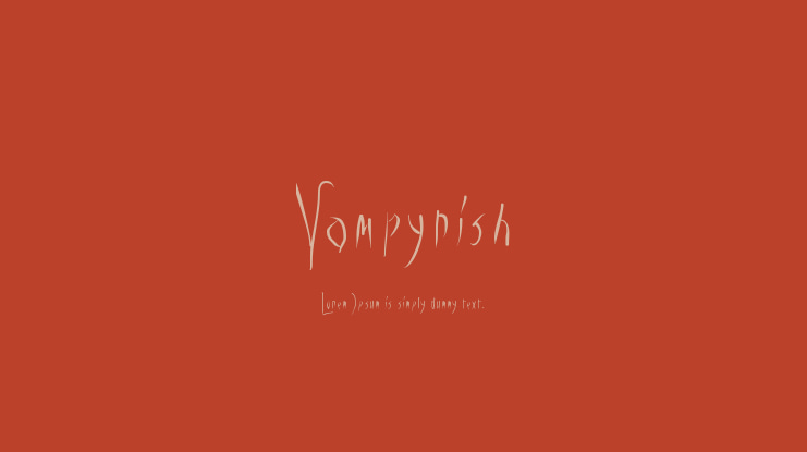 Vampyrish Font