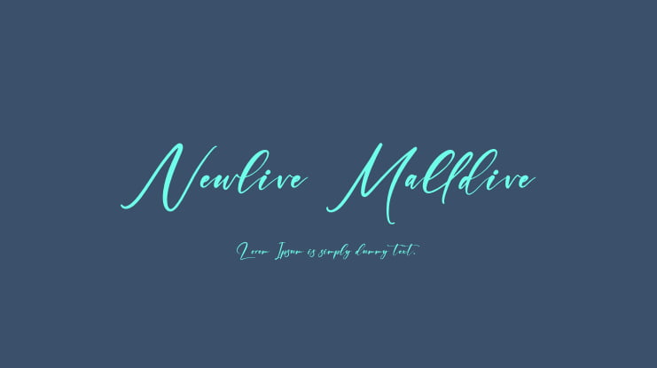Newlive Malldive Font