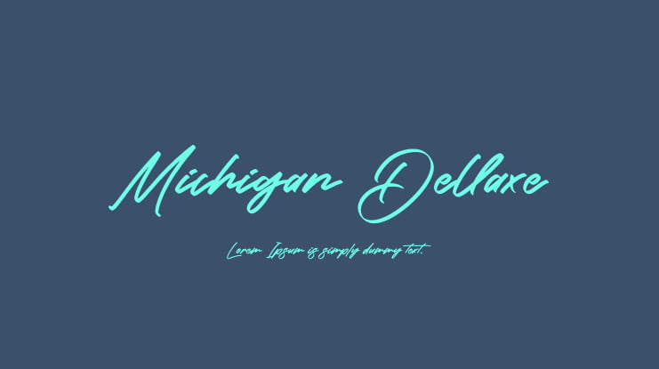 Michigan Dellaxe Font