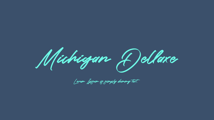 Michigan Dellaxe Font