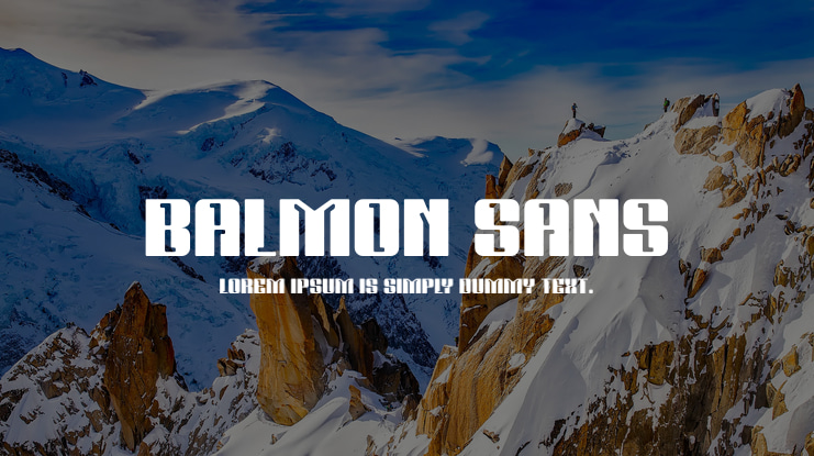 BALMON SANS Font