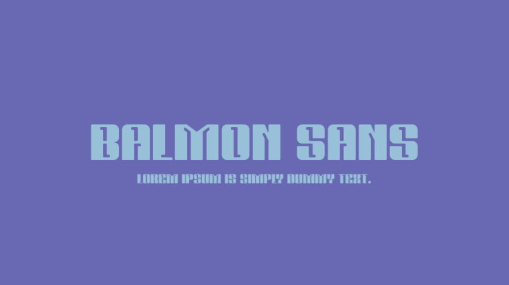 BALMON SANS Font