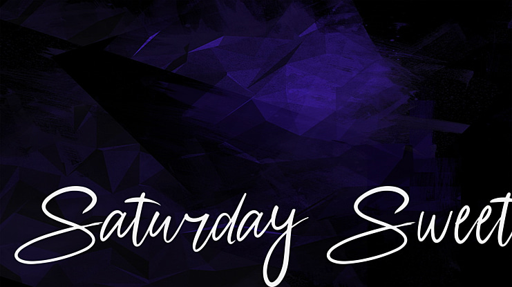Saturday Sweet Font