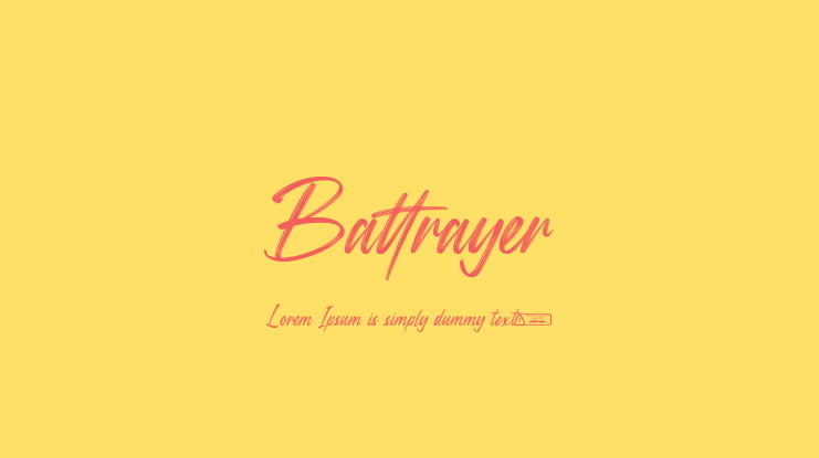 Battrayer Font