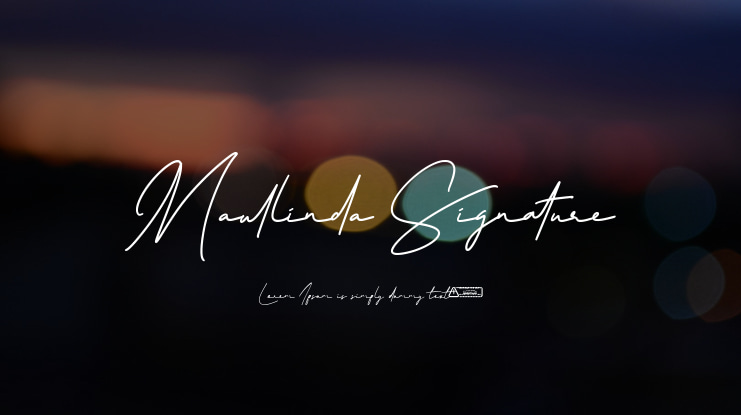 Maullinda Signature Font