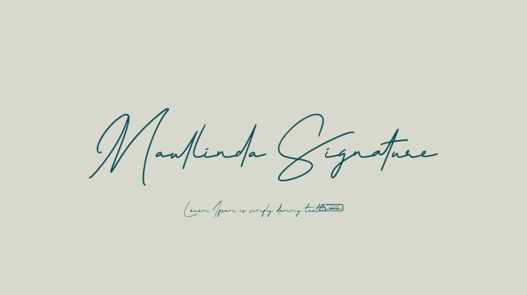 Maullinda Signature Font