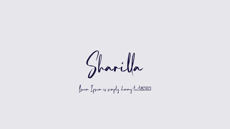 Sharilla Font