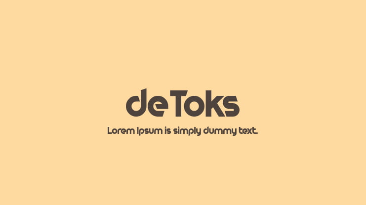deToks Font