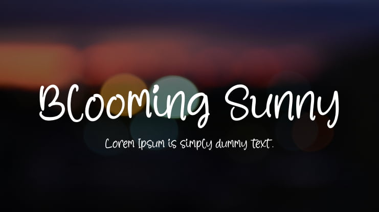 Blooming Sunny Font