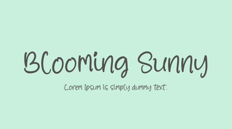 Blooming Sunny Font