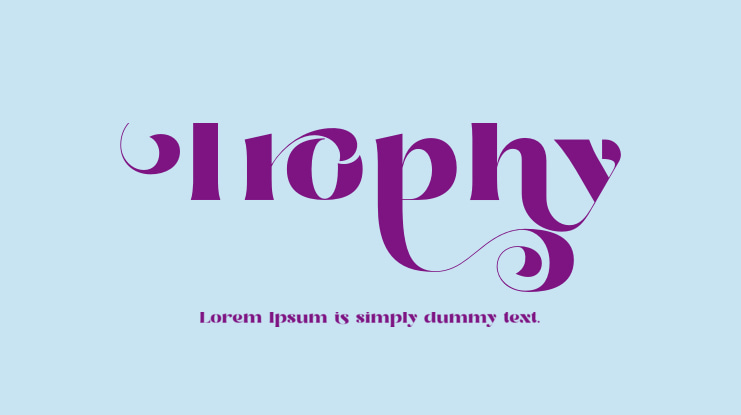 Trophy Font