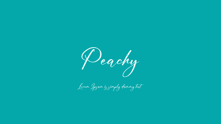 Peachy Font