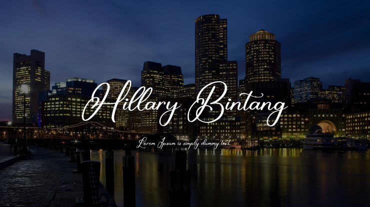 Hillary Bintang Font