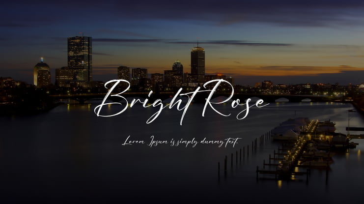 Bright Rose Font