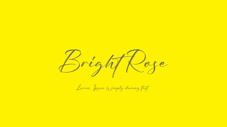 Bright Rose Font