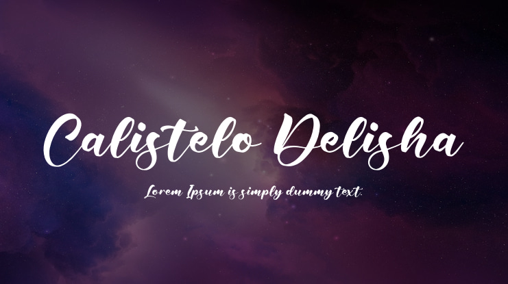 Calistelo Delisha Font